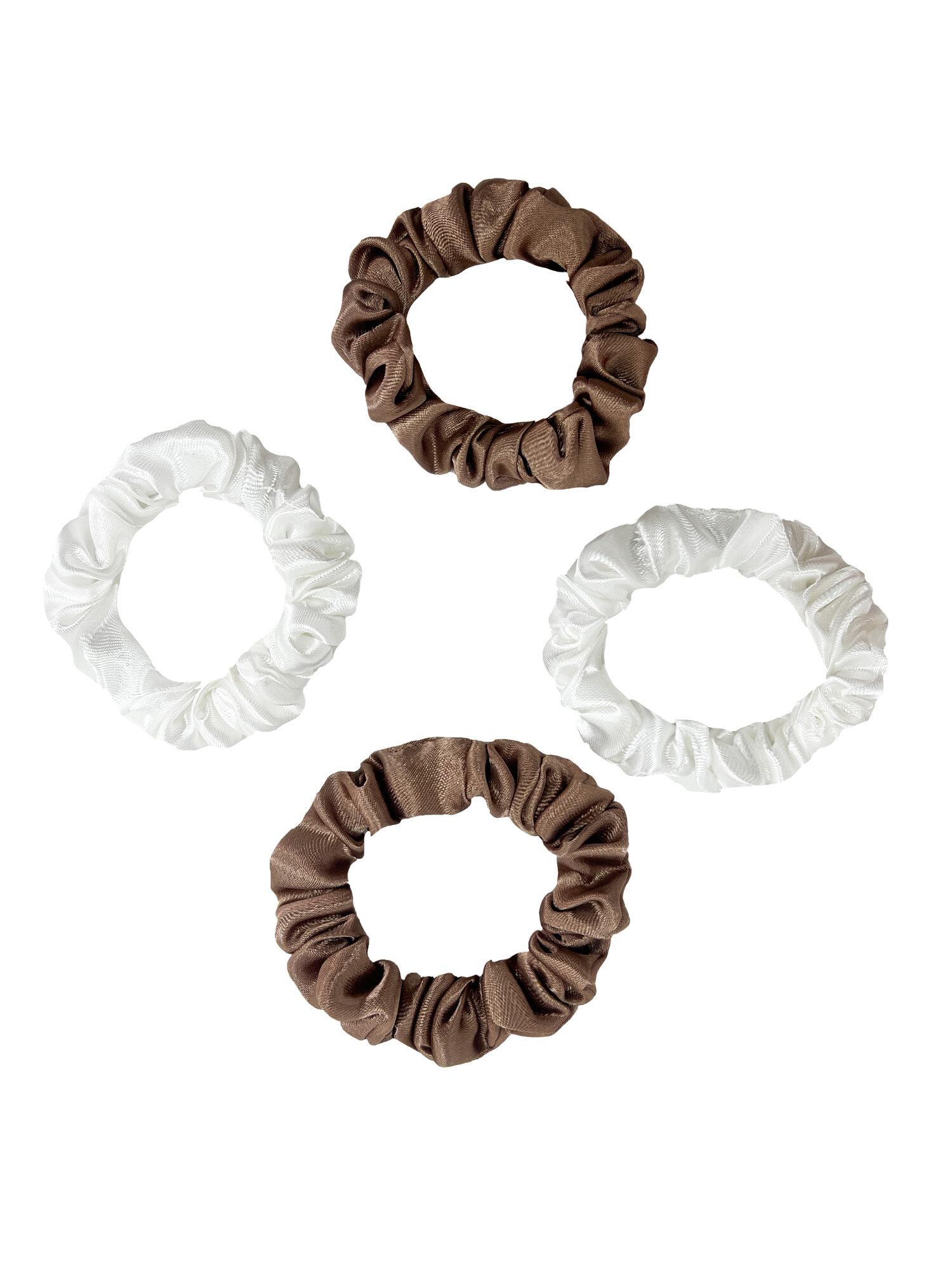 Шелковые тонкие резинки для волос 4 штуки — фото 1