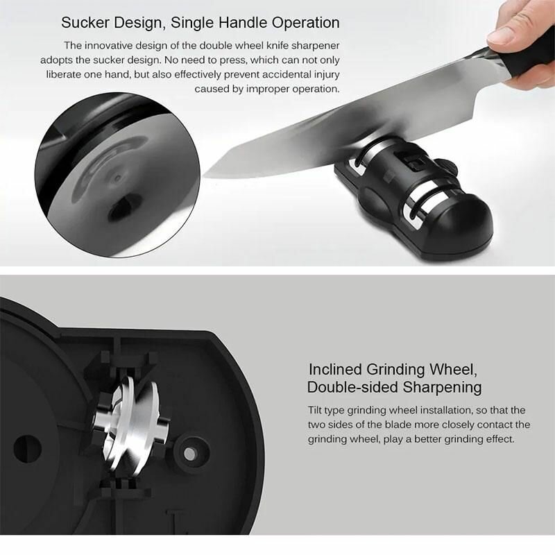 Изображение Двойная точилка для ножей Xiaomi Huohou