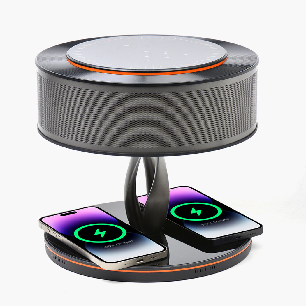 Декоративный светильник HomeTree Dance of Light (YT-M2202-N1M2) с беспроводной зарядкой и колонкой (Black)