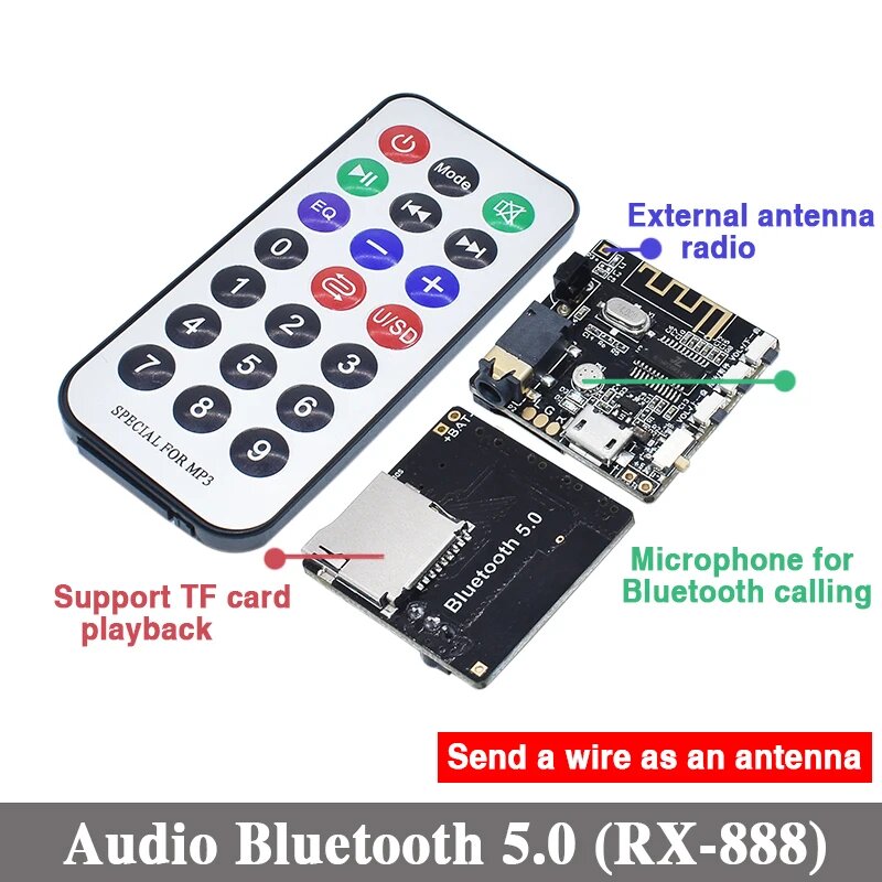Bluetooth аудиоприемник плата AEAK