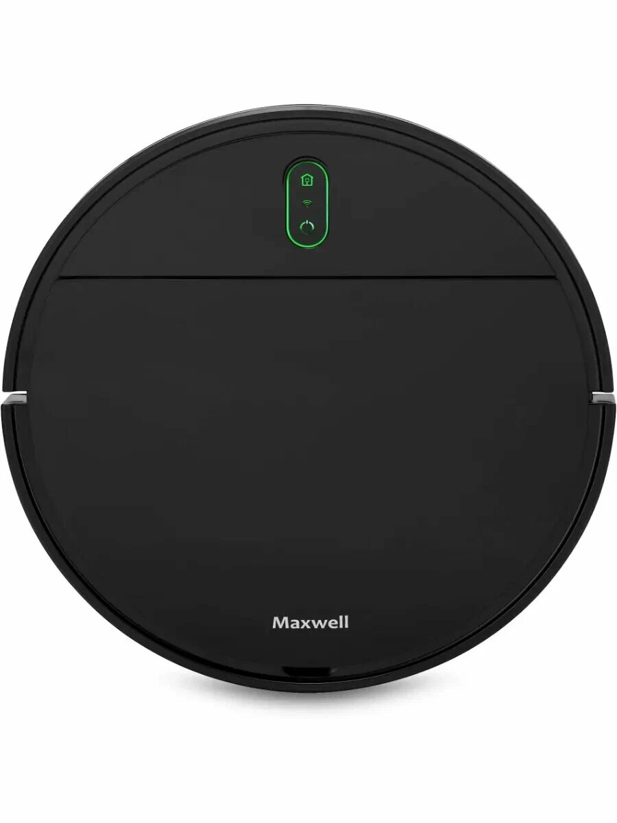 Робот-пылесос Maxwell MW-3290, сухая и влажная уборка, управление со смартфона, чёрный