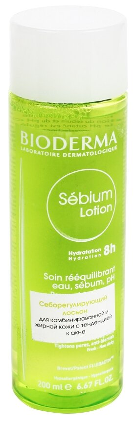 Лосьон Bioderma "Sébium", для жирной и комбинированной кожи, 200мл — фото 1