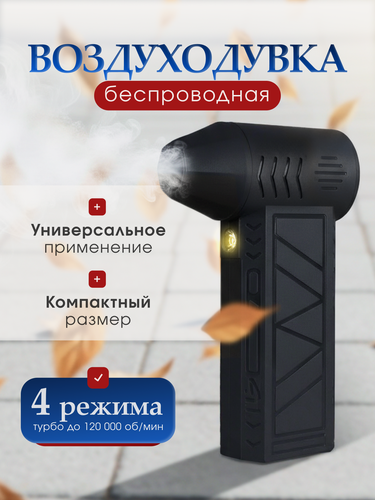 Изображение товара MILENI Вентилятор ручной Turbo, до 15 минут непрерывного использования, цвет черный