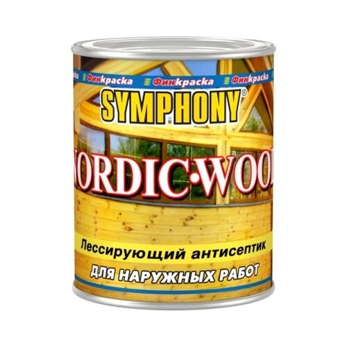 Symphony Антисептик Nordic Wood, 9 л, серо-синий