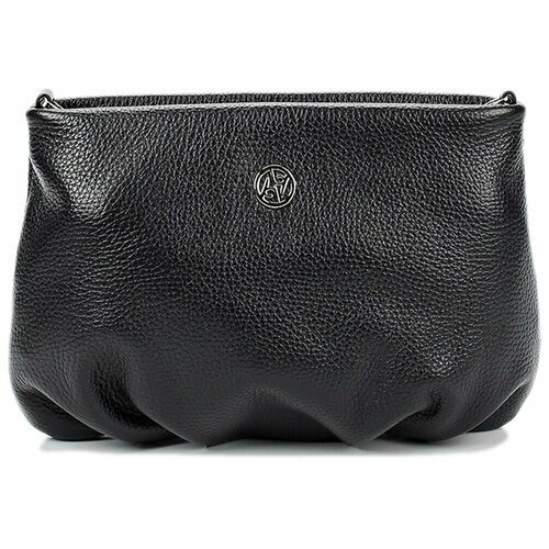 фото Сумка кроссбоди afina 163 ,натуральная кожа, черный