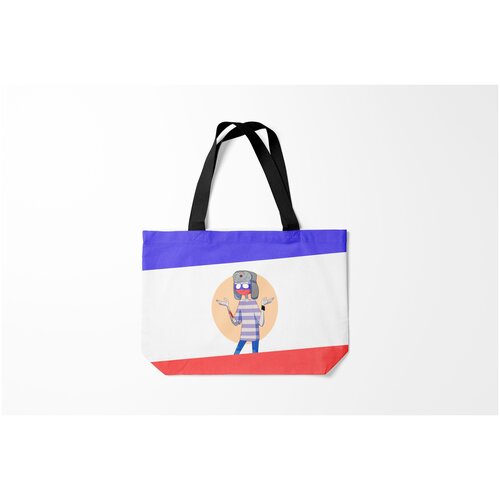 фото Сумка-шоппер / 46х35 см / патриотичные / патриотизм countryhumans россия burnettie