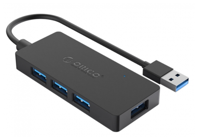USB-концентратор ORICO черный (ORICO-HS4U-U3-BK-BP)
