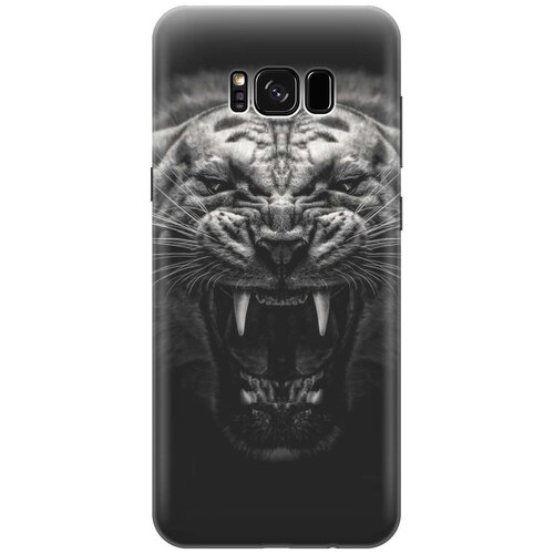фото Силиконовый чехол на samsung galaxy s8+ / s8 plus / самсунг с8 плюс с принтом "оскал тигра" gosso