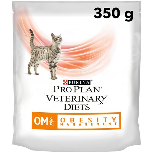 Сухой корм для кошек Pro Plan Veterinary Diets Obesity Management St/Ox, для снижения избыточной массы тела 3 шт. х 350 г