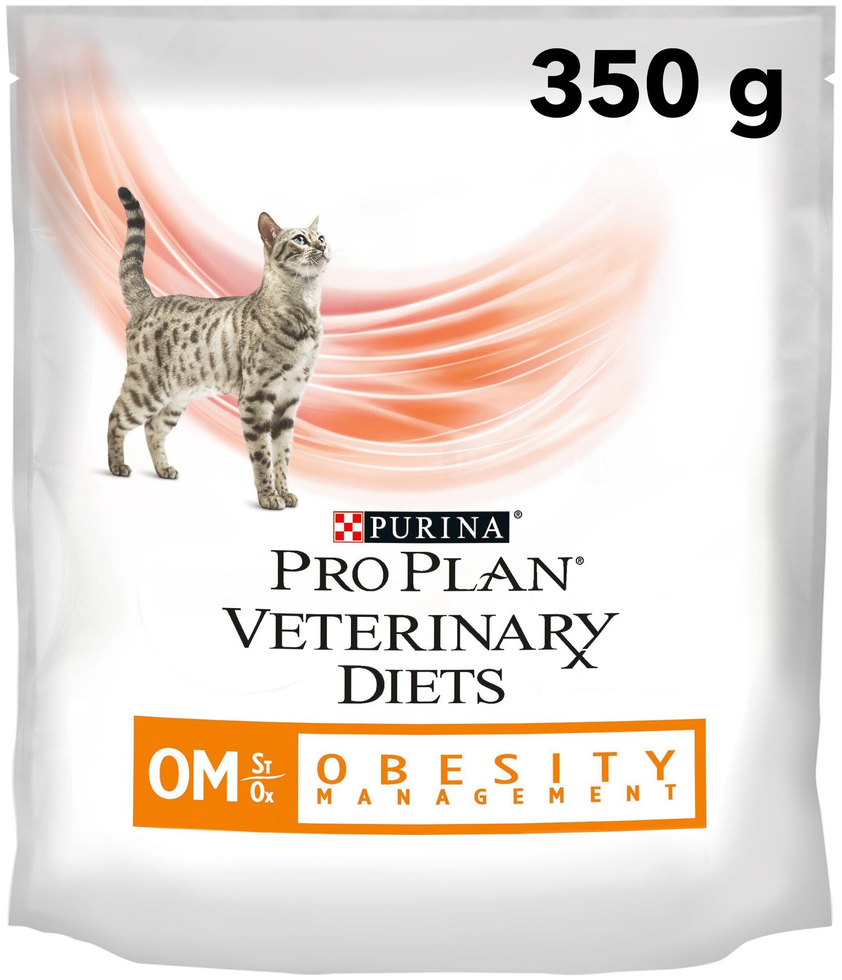 Сухой корм для кошек Purina Pro Plan Veterinary Diets OM St/Ox OBESITY MANAGEMENT, для снижения избыточной массы тела, 3 шт. х 350 г