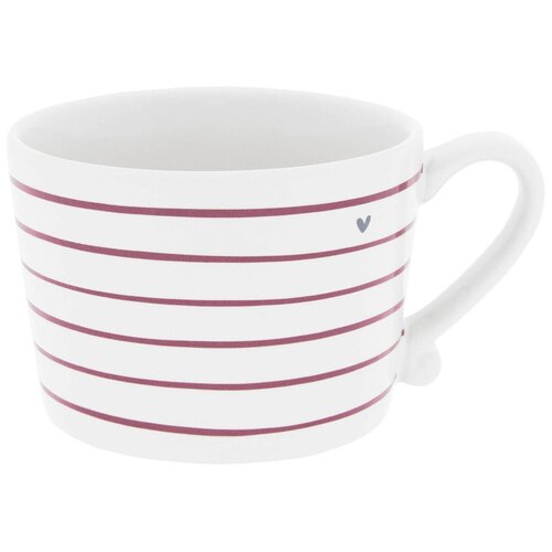 Кружка White Stripes Red Нeart Grey Объем: 300 мл Bastion Collections