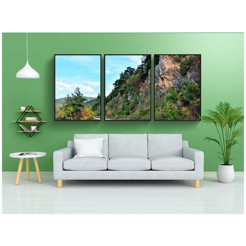 фото Набор модулных постеров для интерьера "осень, сезон, природа" 60x90 см. в тубусе, без рамки lotsprints