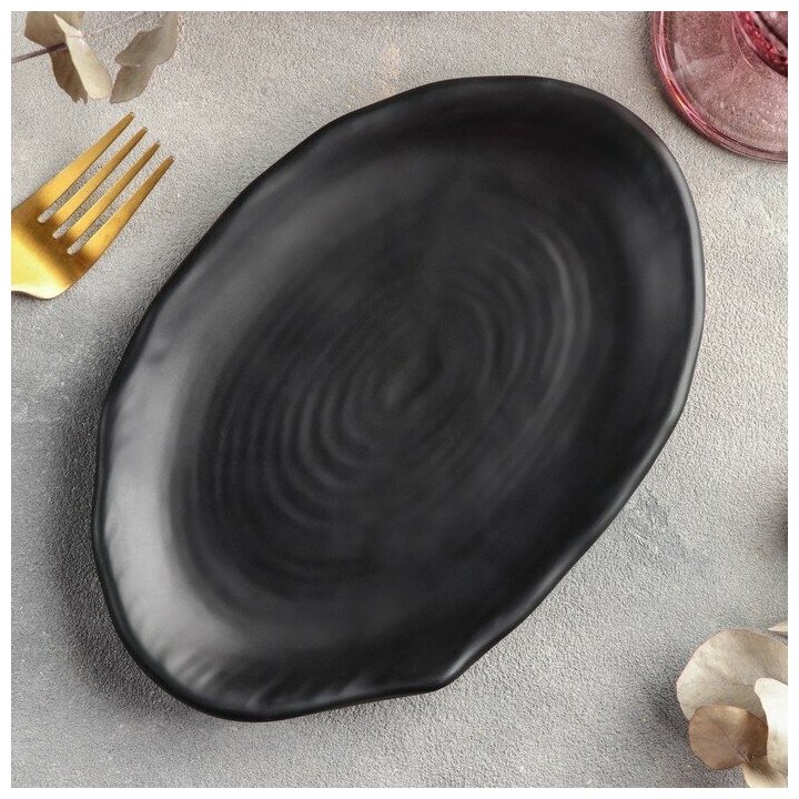 Блюдо «Чёрный Восток» 205×14×2 см цвет чёрный