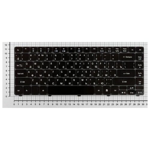 Клавиатура для ноутбука Acer Aspire Timeline 3410 3410T 3410G 4741 3810 3810T 3810TZ 3810TZG черная глянцевая 200000₽