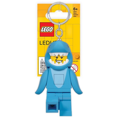 фото Брелок-фонарик для ключей lego iconic - shark suit guy (человек-акула) lgl-ke155