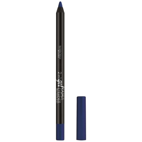карандаш для глаз deborah milano 2 in 1 gel kajal DEBORAH Карандаш для век 2 in 1 Gel Kajal & Eyeliner Pencil, оттенок 09 глубокий голубой