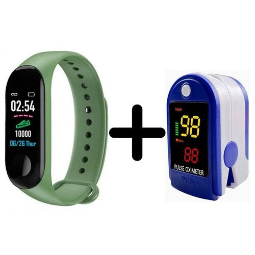 Умные часы BandRate Smart BRSM333PLBGN-SET2 с пульсометром мониторингом сна тонометром 280000₽