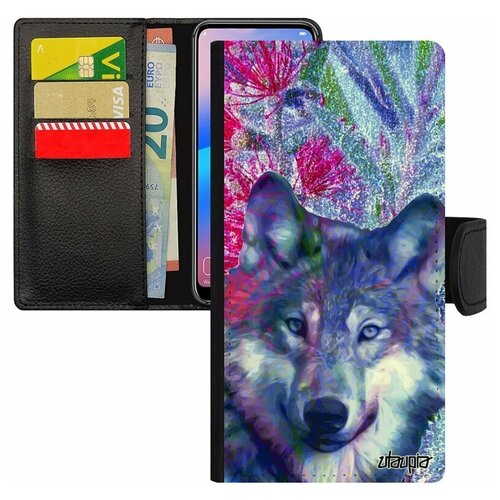 фото Чехол-книжка на мобильный galaxy s7 edge, "дикий волк" злой лютоволк utaupia