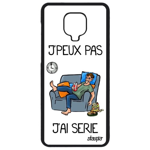 фото Красивый чехол на смартфон // xiaomi redmi note 9 pro // "не могу - у меня сериал!" прикольный рисунок, utaupia, белый