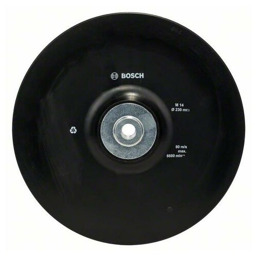 фото Опорная тарелка для ушм (м14, 230 мм), фибровый круг (2608601210) bosch