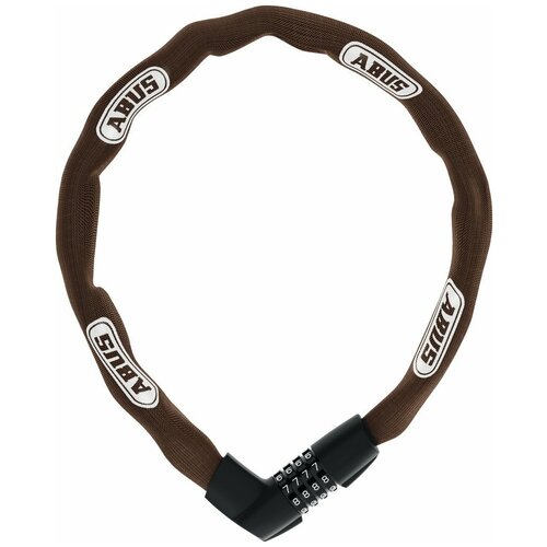 фото Замок велосипедный abus tresor 1385/85 см, цепь 7 мм, код 4-х разрядный, 1050 гр, коричневый, 05-0048569