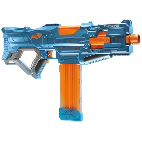 Бластер Nerf Elite 2.0 Turbine CS-18 E9481, 55 см, голубой/оранжевый бластер nerf elite 2 0 turbine cs 18 e9481 55 см голубой оранжевый