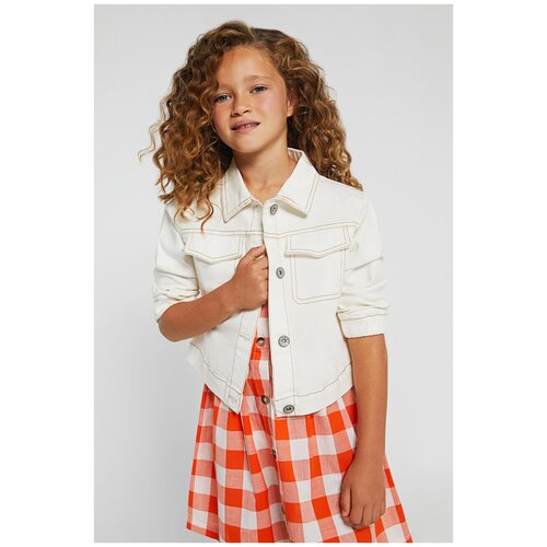 фото Джинсовая куртка mayoral 6421/22 белый 162