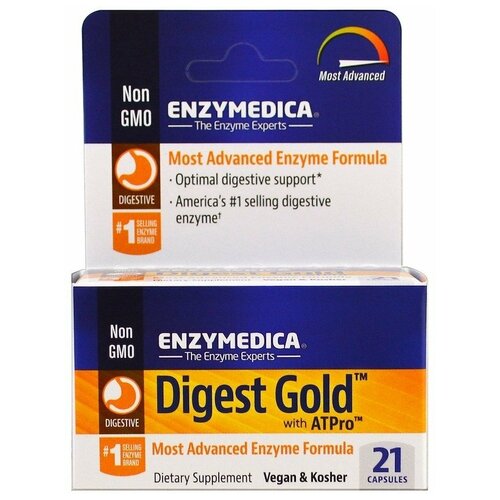 Enzymedica Enzymedica, Digest Gold с ATPro, 21 капсула