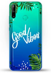 Силиконовый чехол Good Vibes на Huawei P40 Lite E