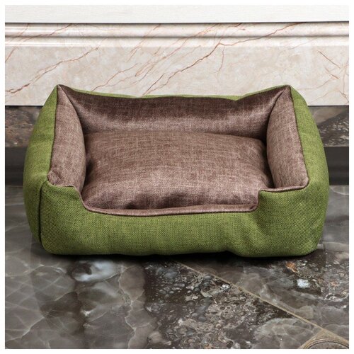 Пижон Лежанка-диван с двусторонней подушкой, 45 х 35 х 11 см, микс цветов