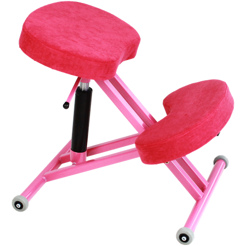 Ортопедический коленный стул ProFit + газлифт. Цвет: Белый молочный.