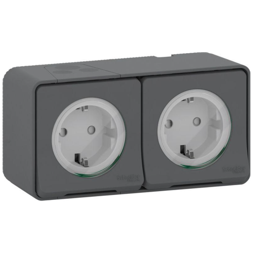 Розетка Schneider Electric MUR36029 Mureva Styl, с защитной шторкой, с заземлением