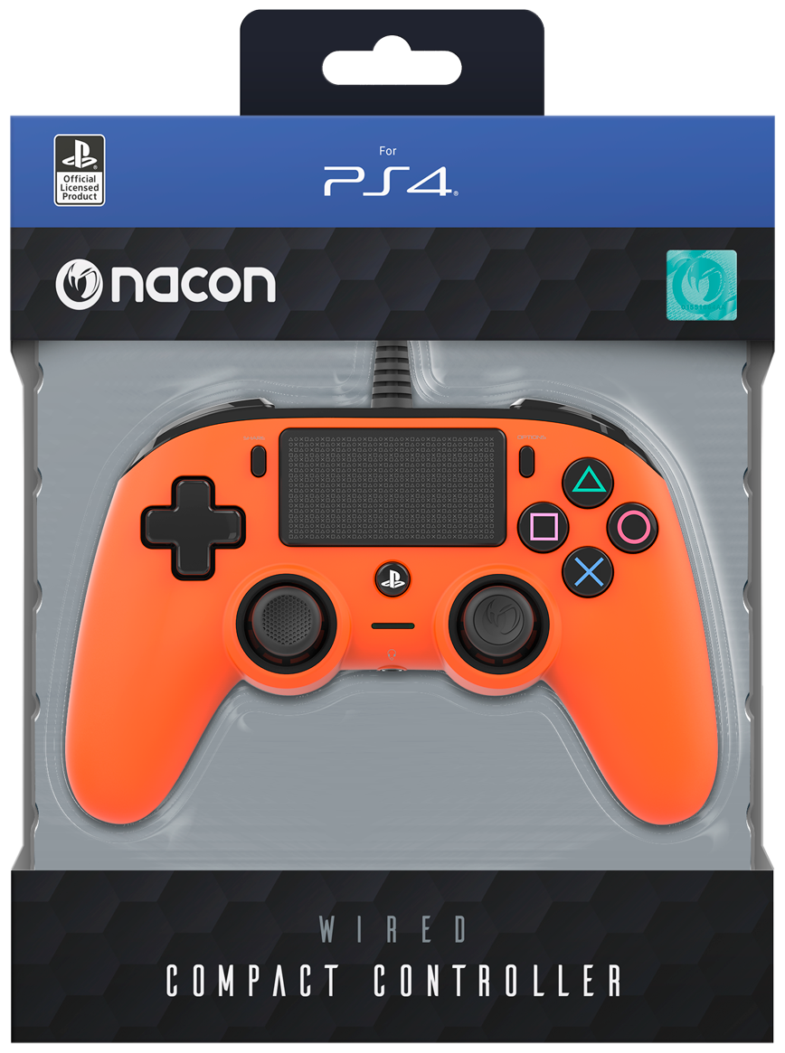 Контроллер игровой Nacon PS4OFCPADORANGE для PS4,