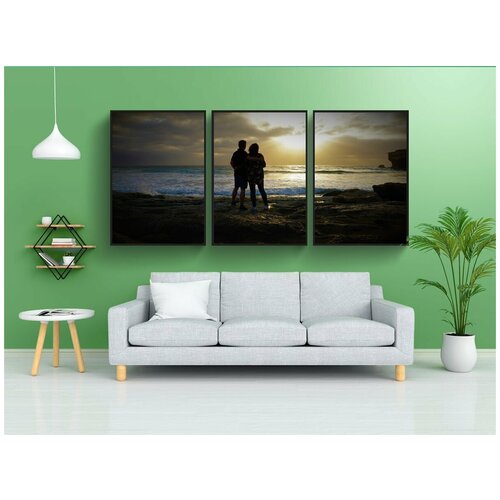 фото Набор модулных постеров для интерьера "мало, влюблена, любовь" 60x90 см. в тубусе, без рамки lotsprints