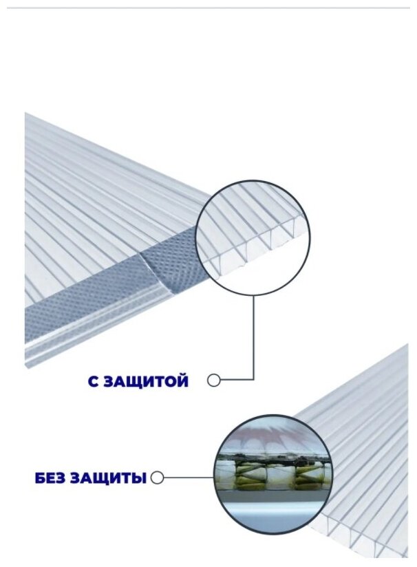 Комплект Защита сот поликарбоната (лента + профили) 8 м;лента перфорированная;аксессуары для теплиц и парников;лента для поликарбоната - фотография № 2