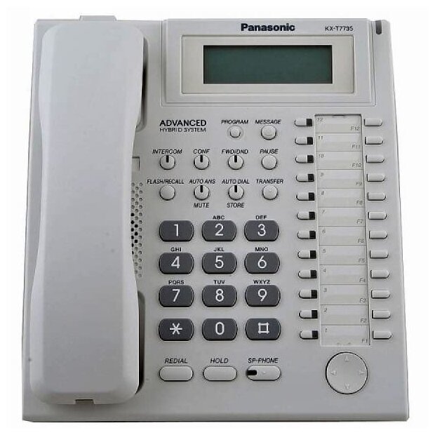 Panasonic KX-T7735RU Системный телефон 24 кнопоки ( 12 с индикацией+ 12 без индикации)