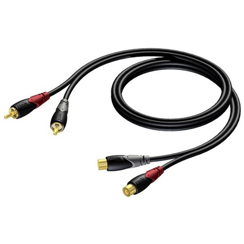 кабель аудио 2xjack 2xrca procab cab631 5 5 0m Кабель аудио 2xRCA - 2xRCA Procab CLA850/5 5.0m