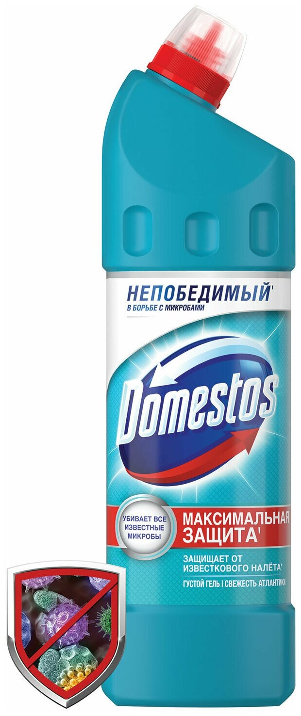 Чистящее средство 1 л DOMESTOS (Доместос) «Свежесть Атлантики» с отбеливающим эффектом