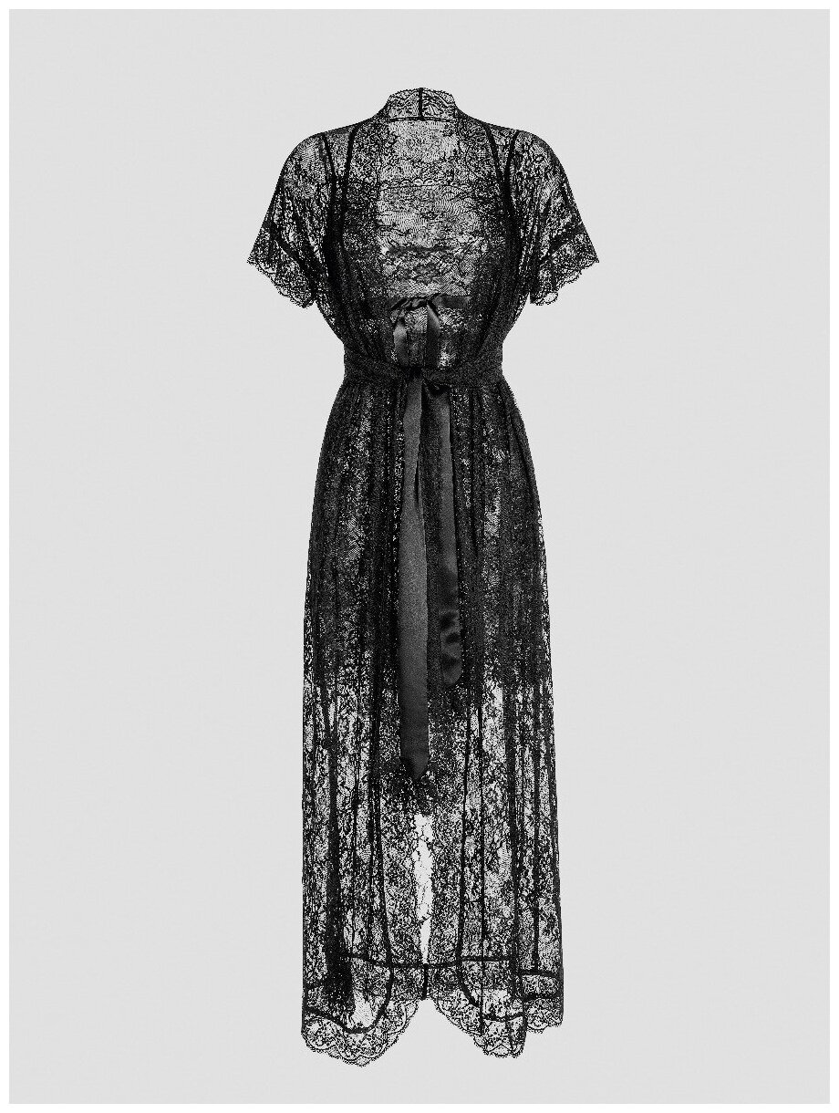Марианна, сорочка жен, черн, XXL(52), 100% полиамид, 1 пр - фотография № 3