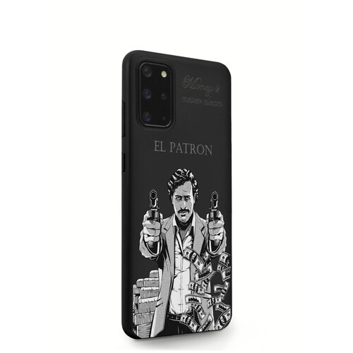 Черный силиконовый чехол MustHaveCase для Samsung Galaxy S20+ El Patron Pablo Escobar Пабло Эскобар для Самсунг Галакси С20+ Противоударный