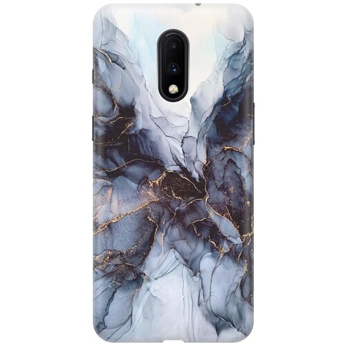 фото Gosso ультратонкий силиконовый чехол-накладка для oneplus 7 с принтом "черно-белый мрамор"