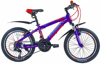 Велосипед PIONEER Combat 20"/12" 2020-2021 blue-red-ligthblue