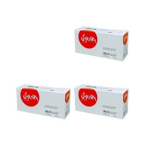 Sakura Картриджи комплектом совместимые Сакура Sakura SACRG719-3PK Cartridge 719 черный 6.3K