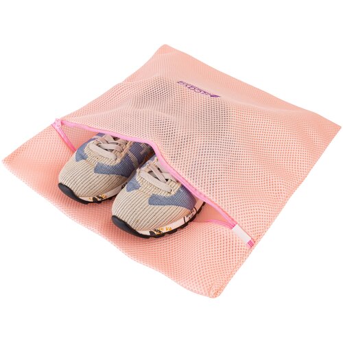 Мешок - сетка для стирки обуви EL CASA 40х38 см, розовый
