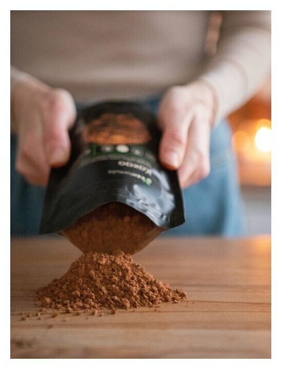 Какао порошок натуральный (растворимый натуральный напиток неалкализованный, тонизирующий), 200 гр - фотография № 5