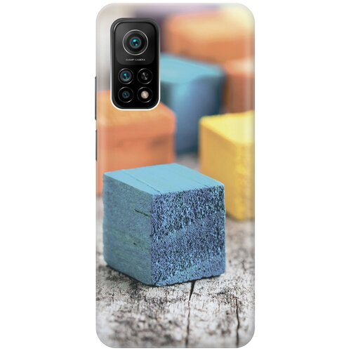 фото Силиконовый чехол на xiaomi mi 10t / 10t pro / сяоми ми 10т / ми 10т про с принтом "разноцветные бруски gosso