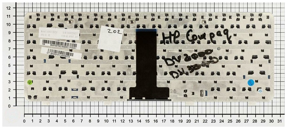 Клавиатура для ноутбука Compaq Presario V3179TU серебристая