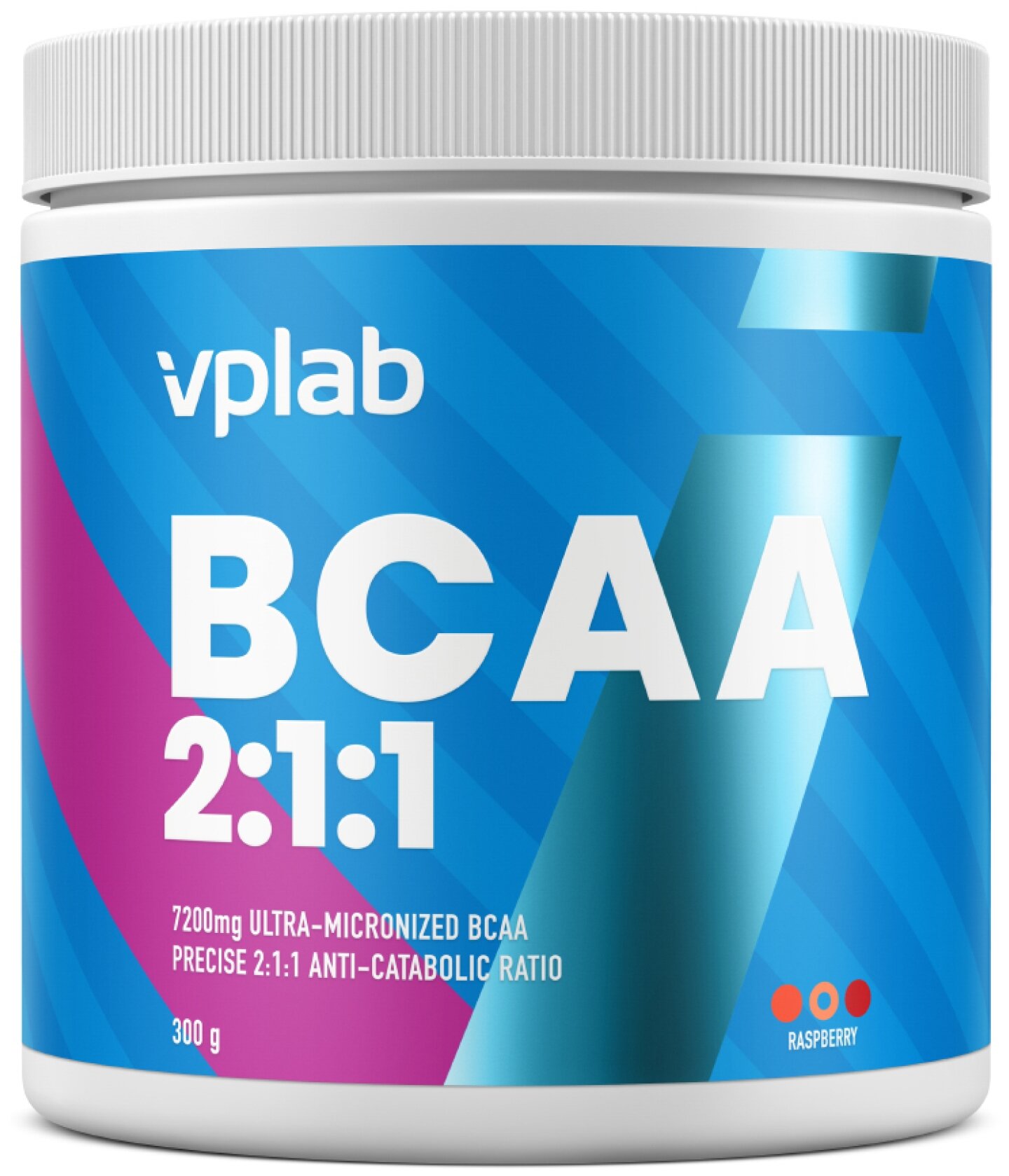 Аминокислоты BCAA VPLAB 2:1:1 / 300 g / Raspberry