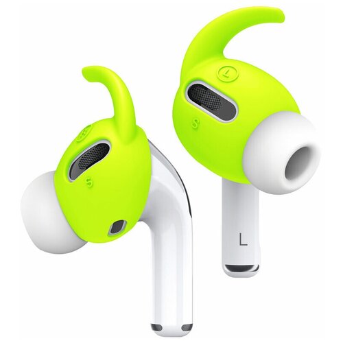 фото Крепление elago для airpods pro earbuds hook cover neon yellow (2 шт