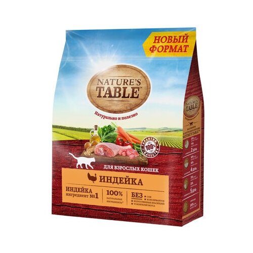 Natures Table Сухой корм для кошек с индейкой 10179267 0,19 кг 25405 (2 шт)